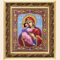 Набор для вышивания бисером ЧАРИВНА МИТЬ "Икона Божьей Матери Владимирская"